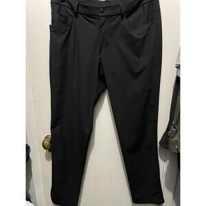 Lululemon ABC Performance Pants Men 36 Black Classic Fit Wartpstreme Stretch